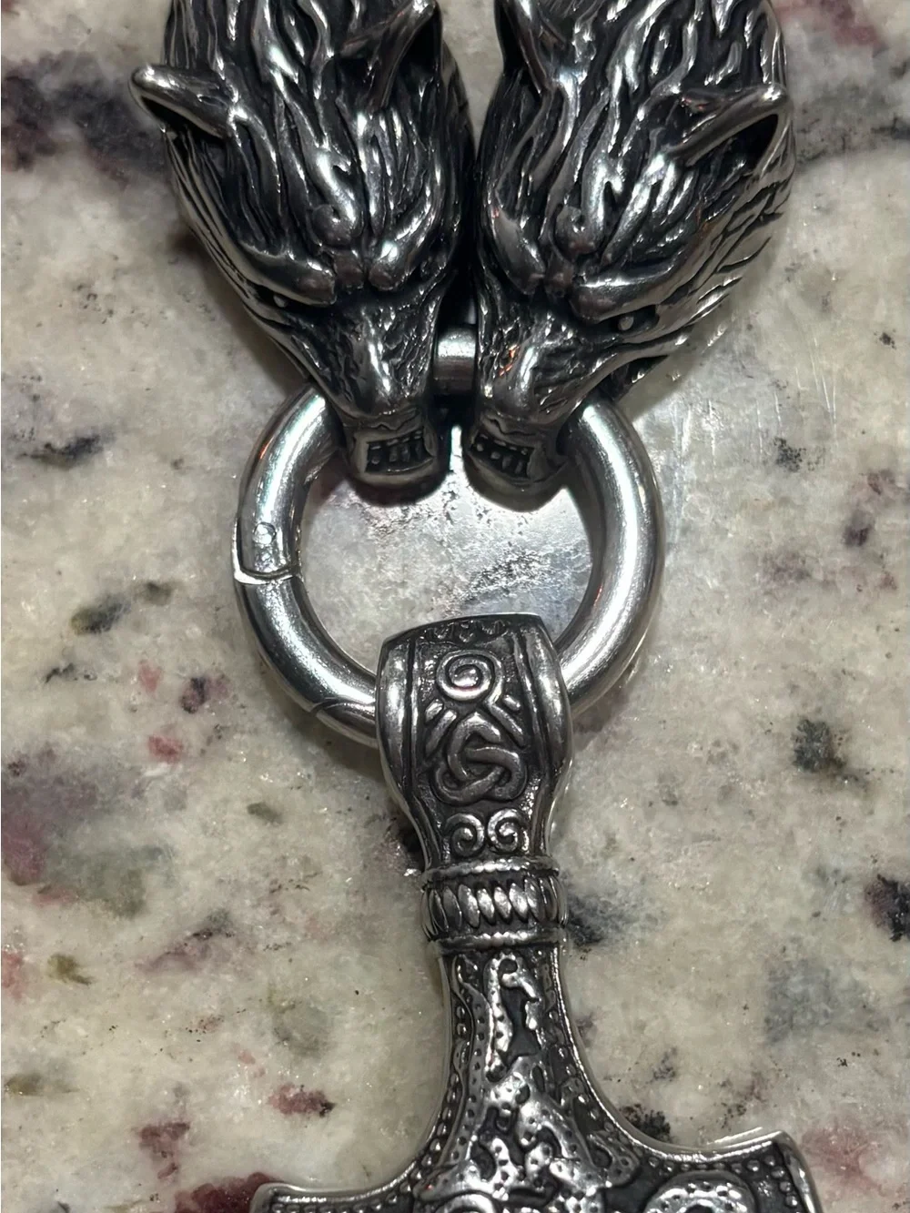 Men’s Thor and Wolves Necklace
